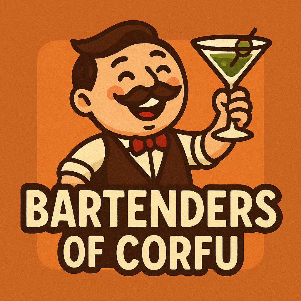 Illustration of bartenders mixing cocktails